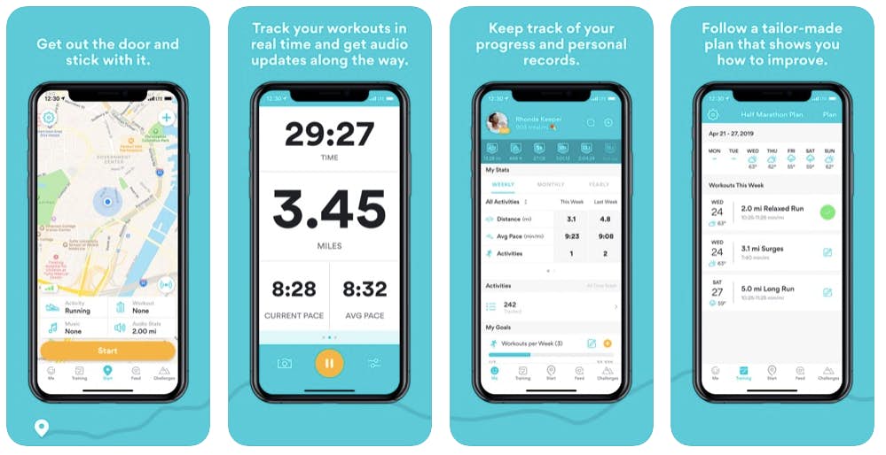 Runkeeper exercising app