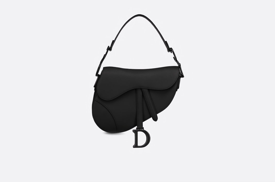 Dior saddle ultra-matte bag in black