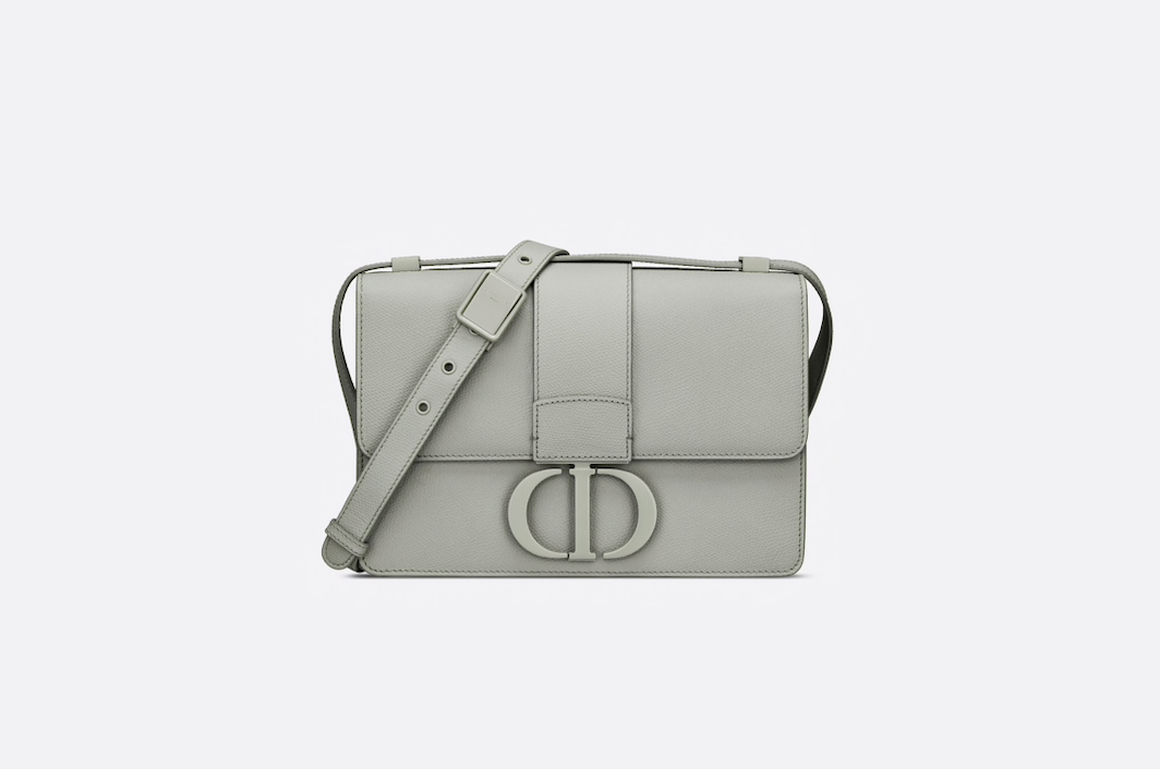 Dior 30 Montaigne flap bag in grey