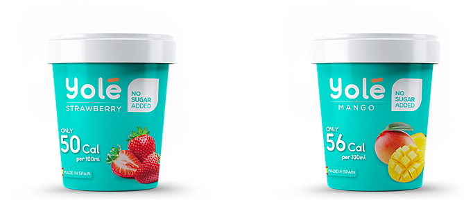 Strawberry and mango Yolé