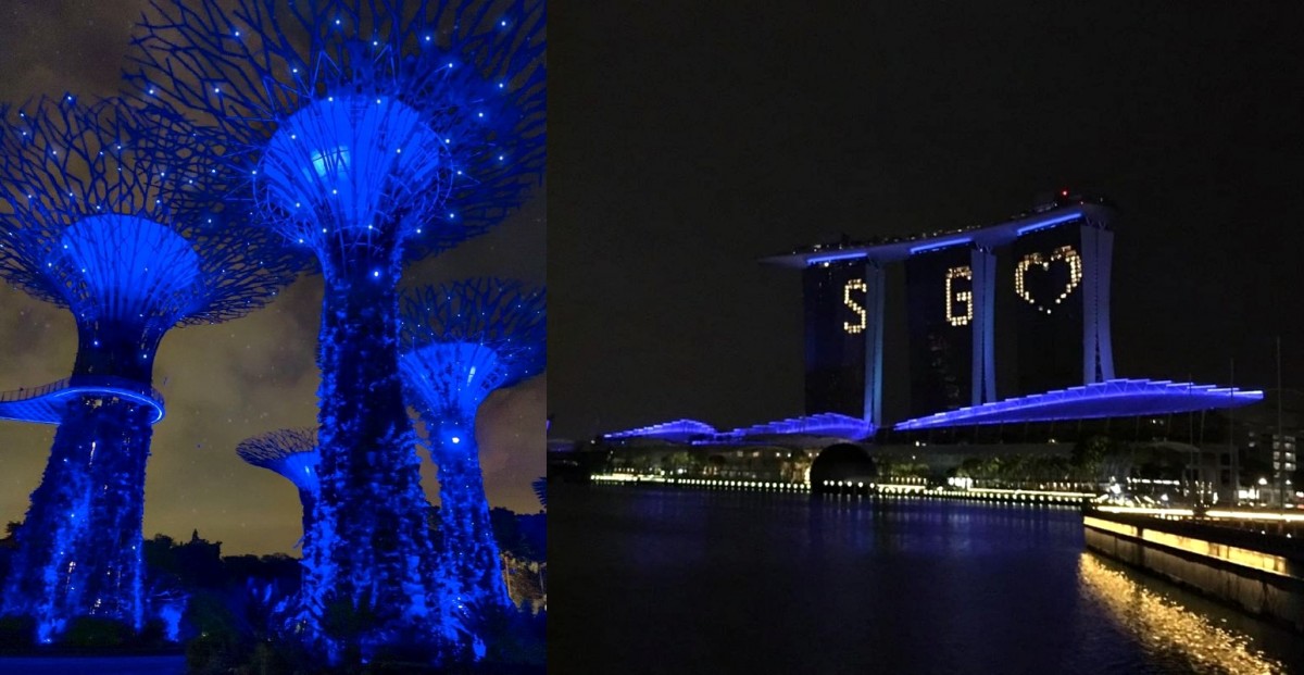 #SeeItBlue Marina Bay Singapore