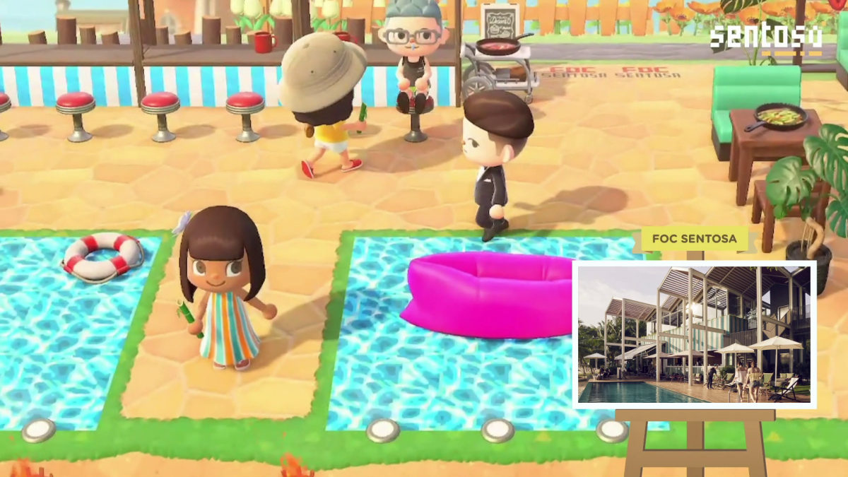 Sentosa island Animal Crossing beach