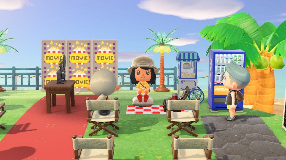 Sentosa island Animal Crossing catch a movie