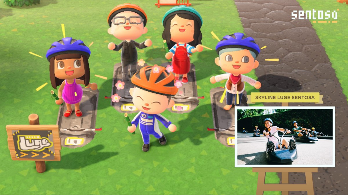 Sentosa island Animal Crossing skyline luge