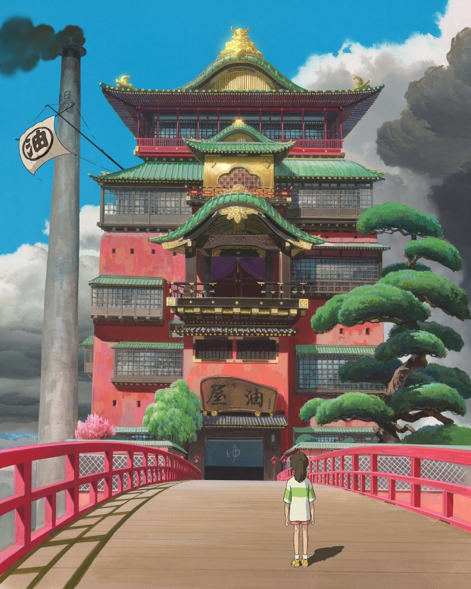 Spirited Away bathhouse with Chihiro