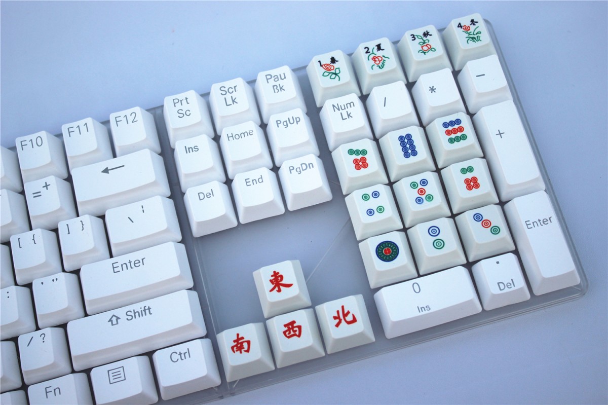 Mahjong tile keyboard