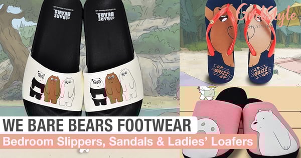 The Flip Flop Shop X We Bare Bears: New Collection With Sandals, Loafers & Bedroom Slides