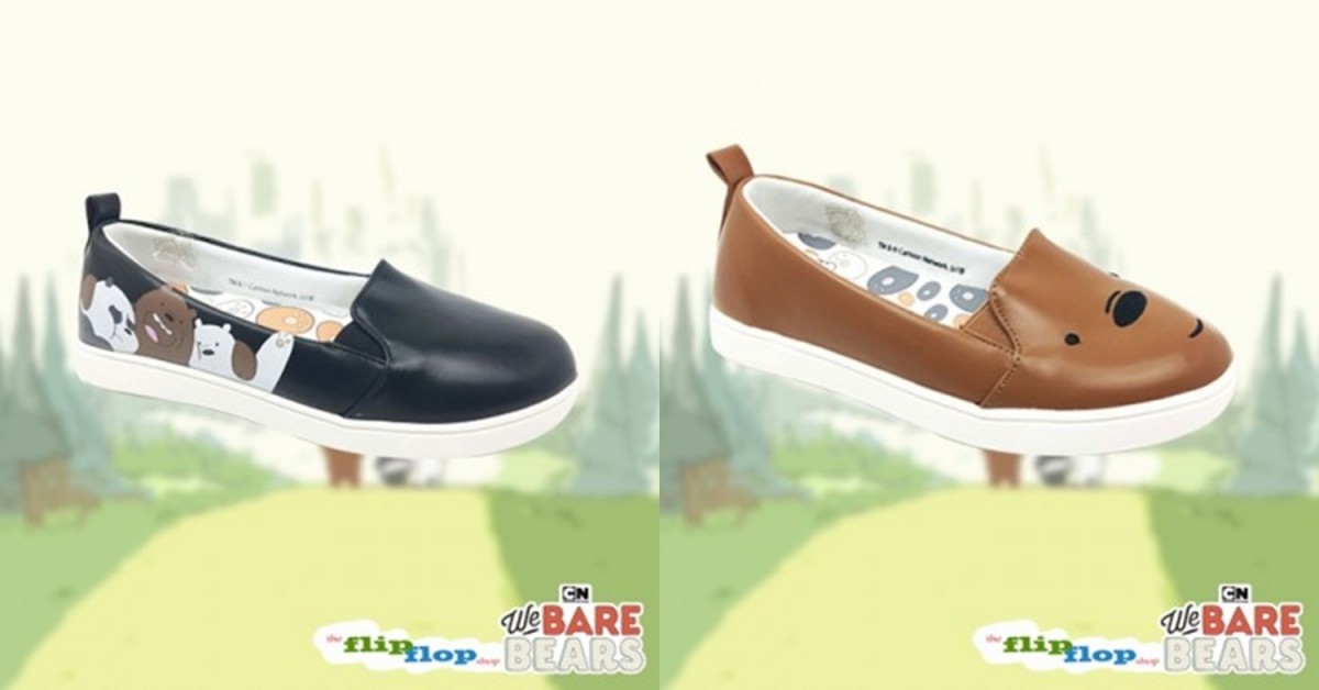 We Bare Bears shoes Singapore The Flip Flop Shop