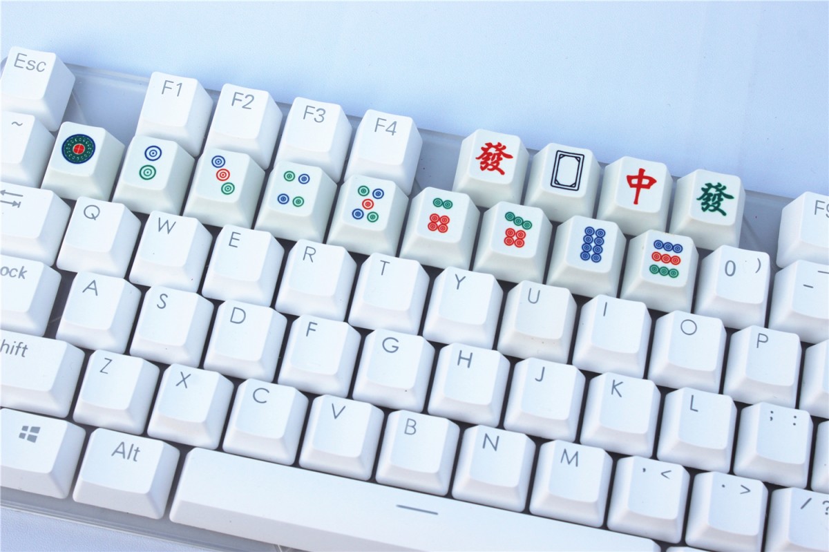 Mahjong tile keyboard