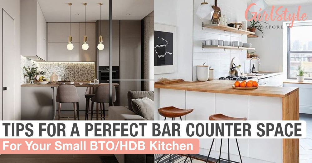 How To Incorporate A Bar Counter In Your Small BTO/HDB Kitchen