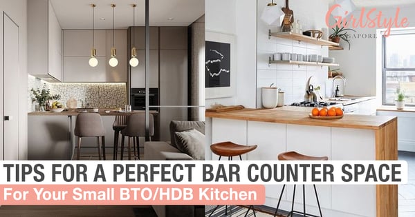 6 Tips To Incorporate A Perfect Bar Counter Space In Your Small BTO/HDB Kitchen