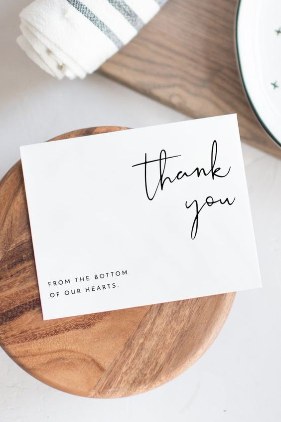 Thank you note