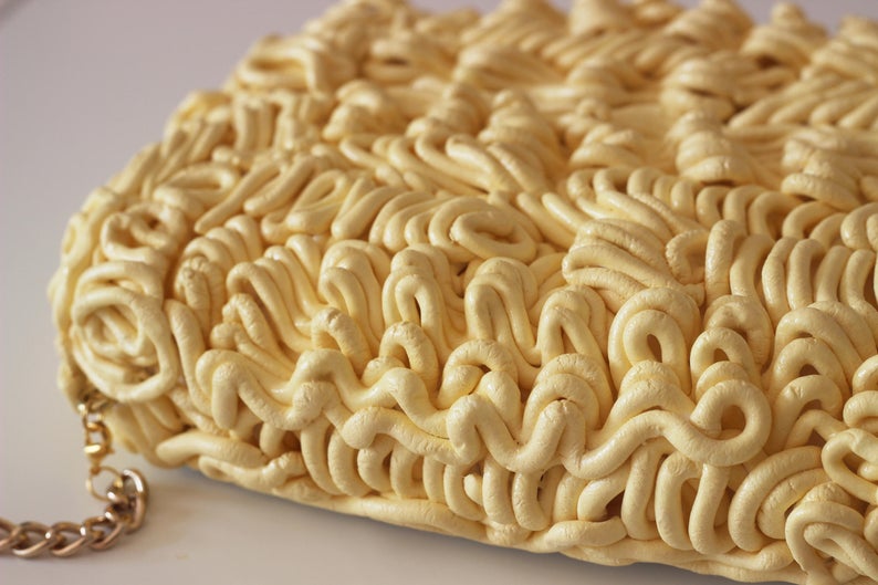 close up of instant Noodles Purse