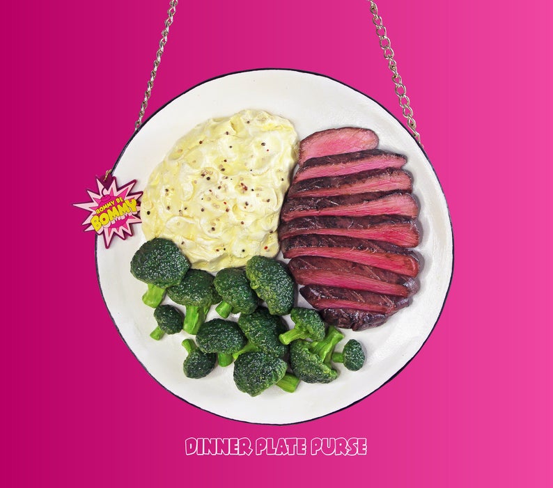 realistic Dinner Plate Purse