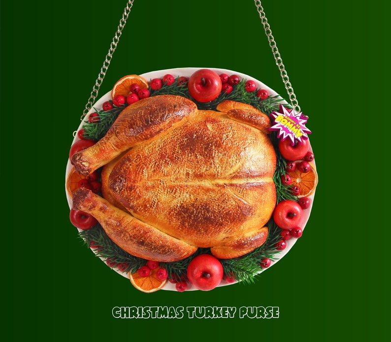 realistic Christmas Turkey Purse