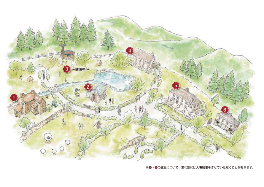 Shaun the Sheep Farm Garden illustrated map