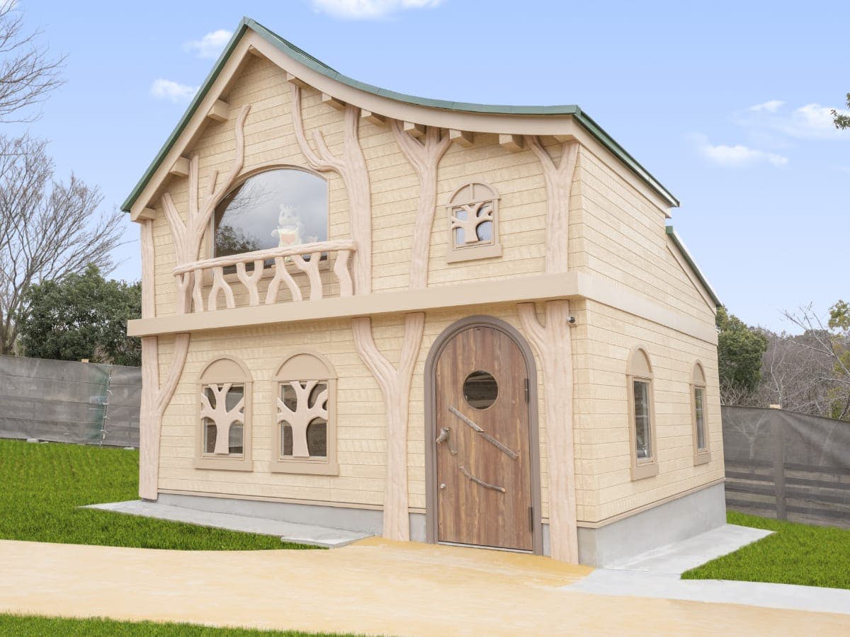 loghouse in Sylvanian Families Theme Park in Osaka, Japan