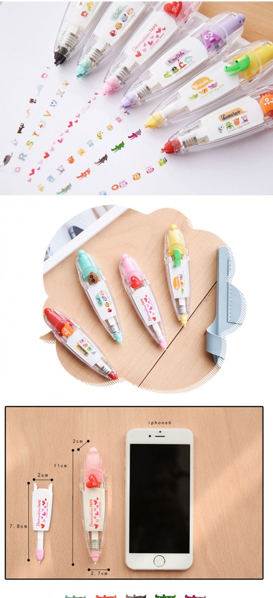 animal-printed correction tape