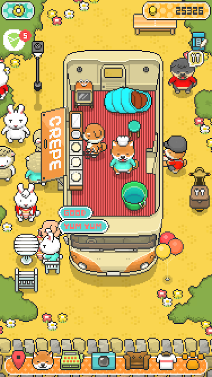Food Truck Pup: Cooking Chef food truck serving food