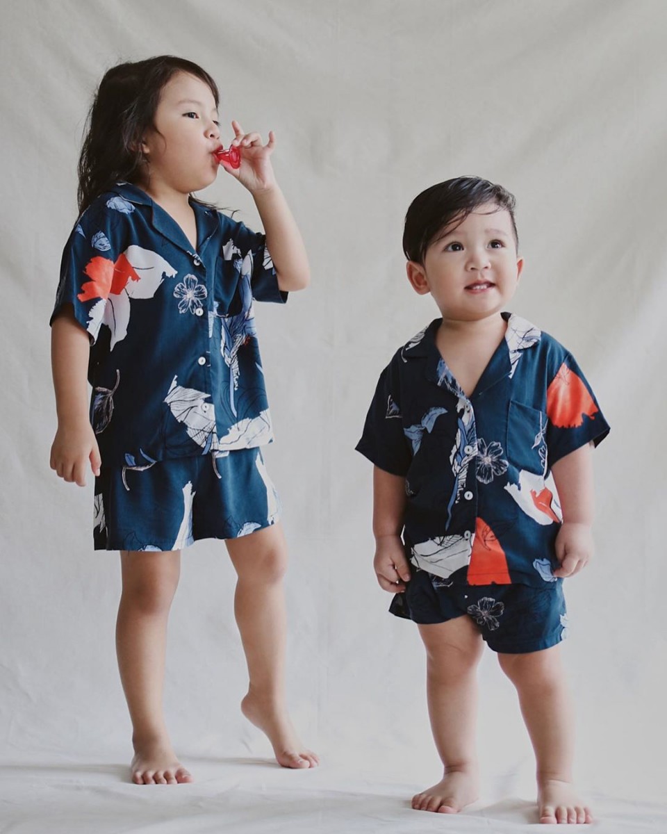 Matching blue loungewear