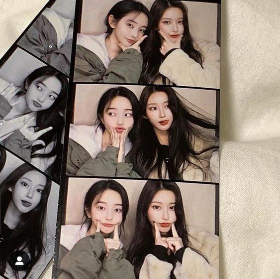 Two best friends film photos