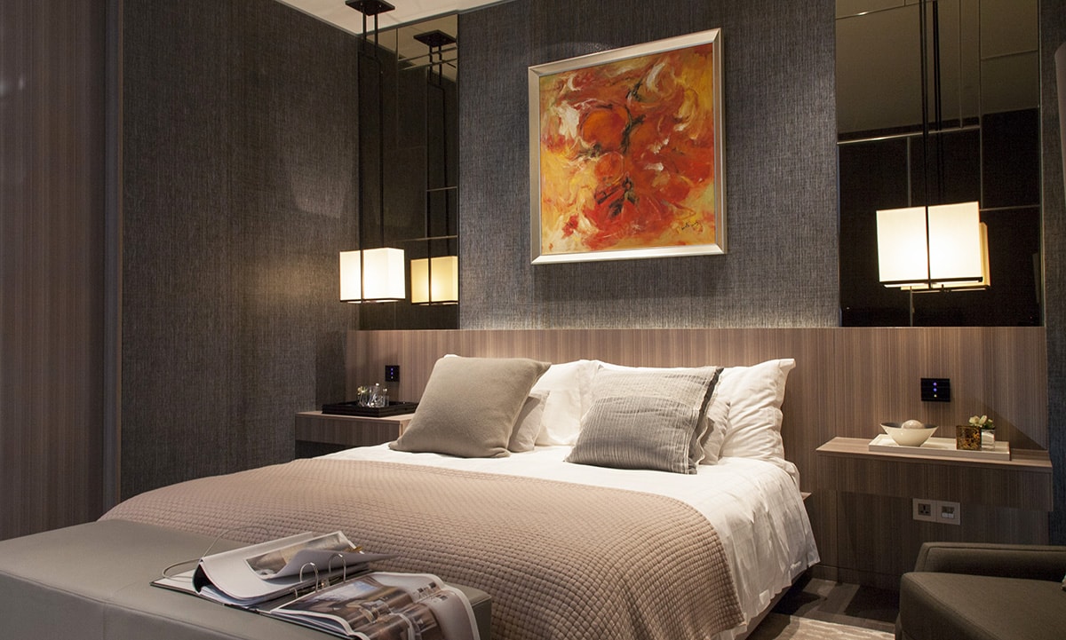 luxury bedroom of Lan Apartments