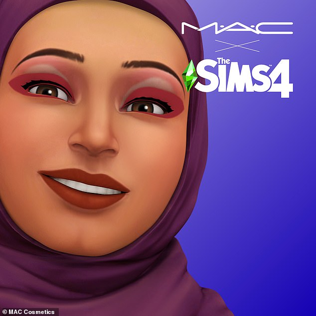 MAC Cosmetics sims 4 on woman wearing hijab