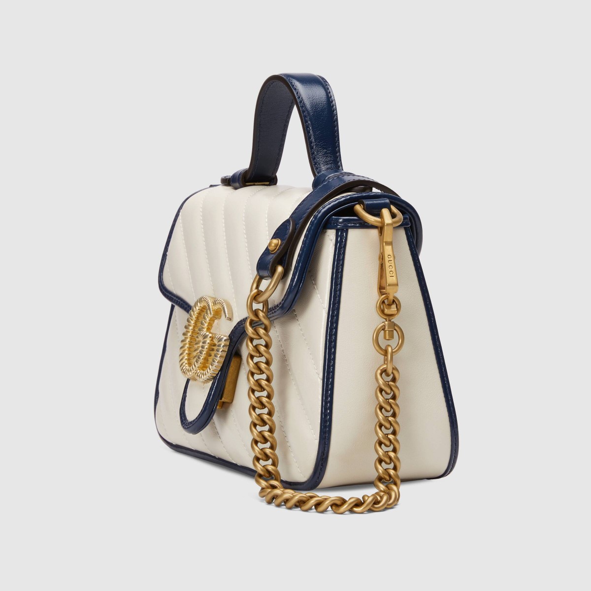 Gucci GG Marmont top handle bag side view
