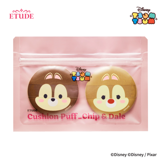 Etude House Disney Tsum Tsum Chip and Dale cushion puffs