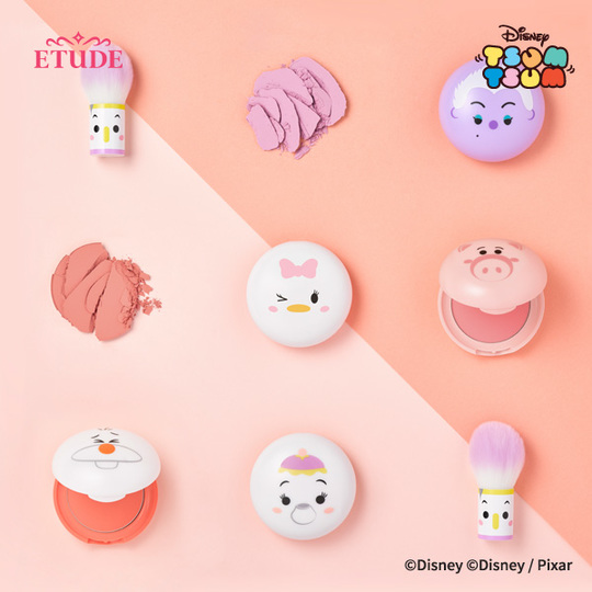 Etude House Disney Tsum Tsum blushers and face brush