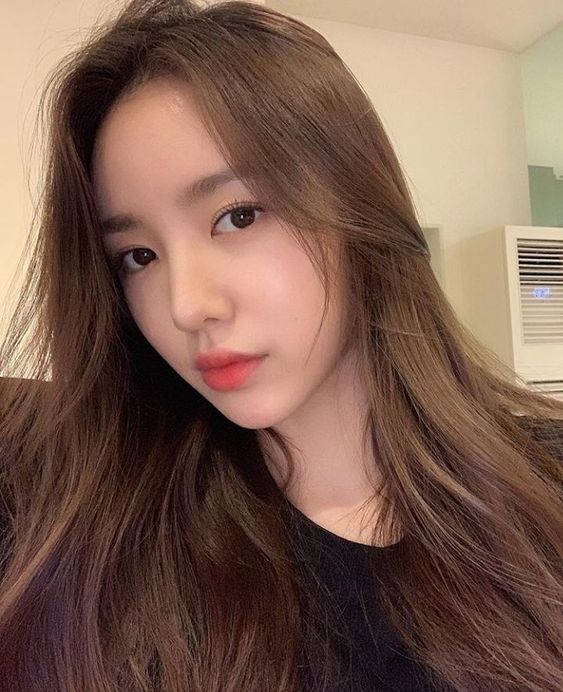 Girl with flawless complexion