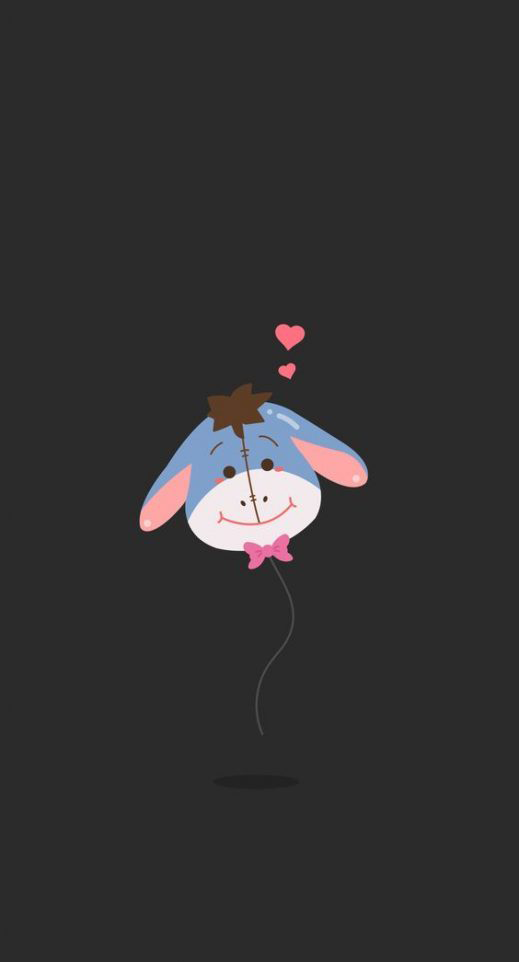 cute black eeyore phone wallpaper