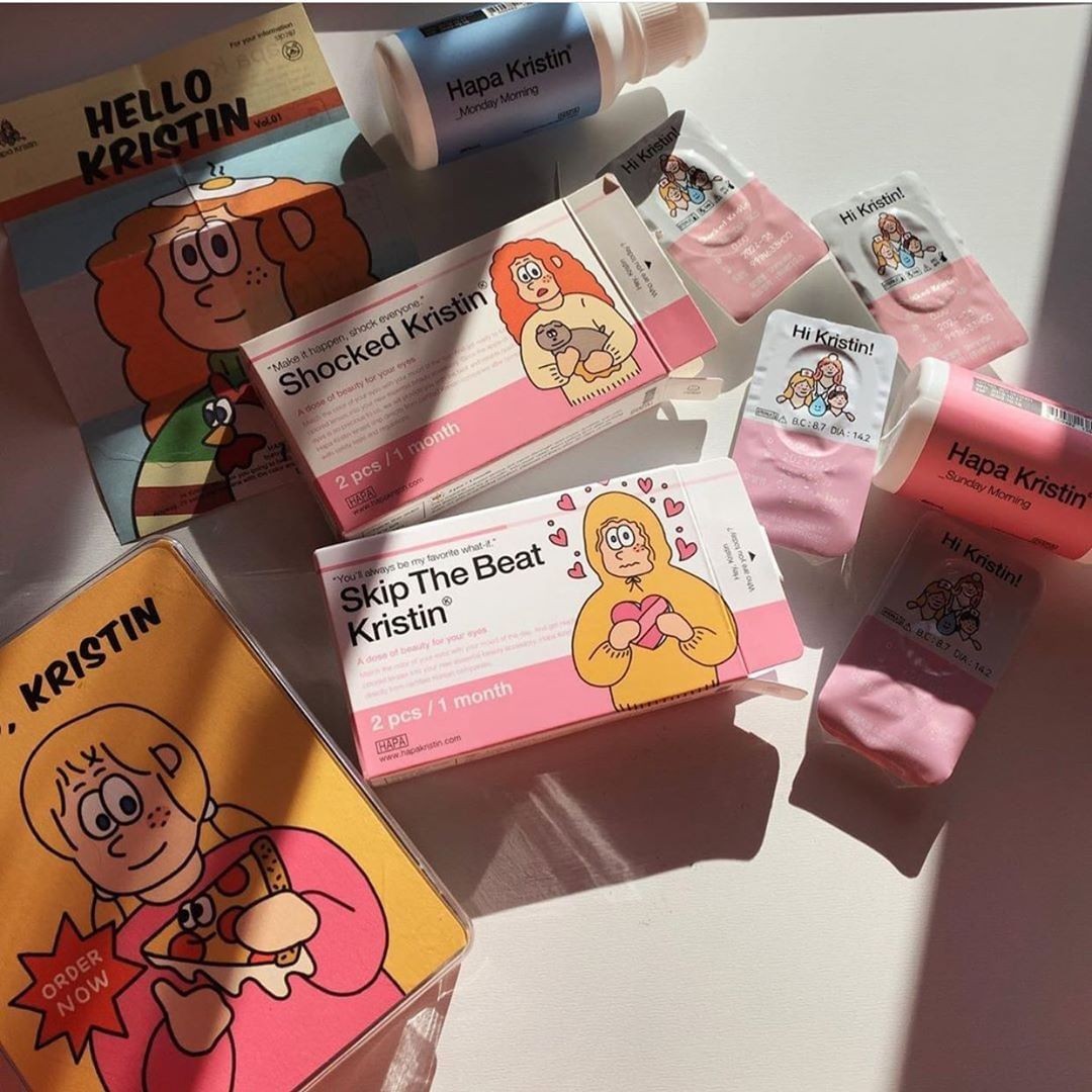 Korean Contact Lens Brand Hapa Kristin Has Cute Packaging & Flattering