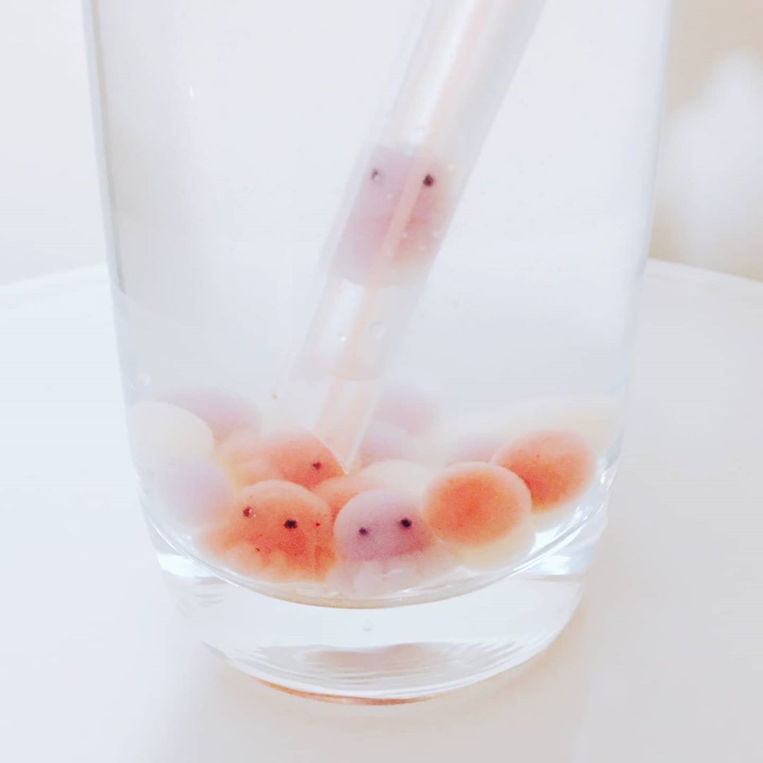 handmade tapioca pearls that look like little octopus