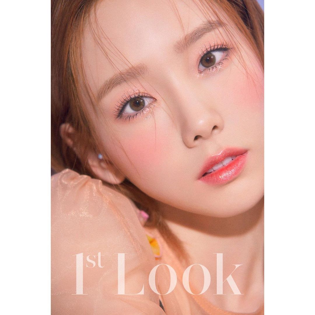 taeyeon with orange brown hair