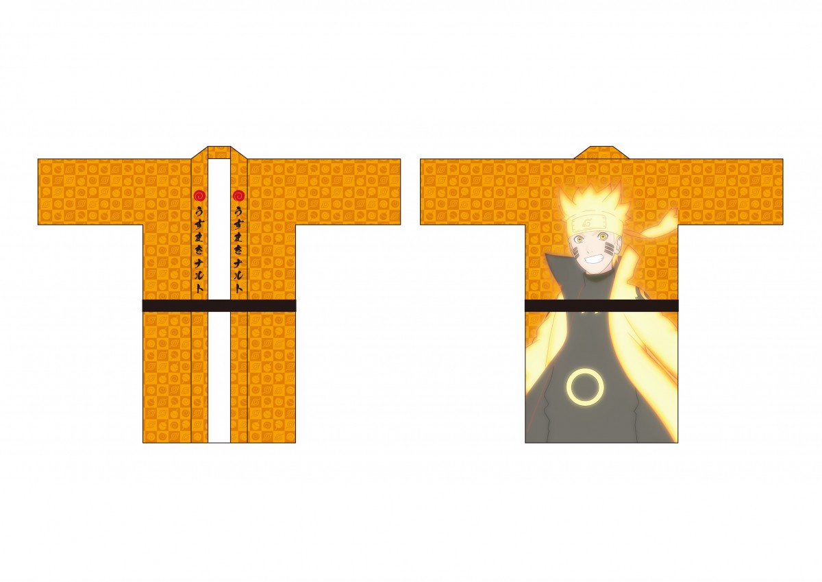 yellow yukata at Naruto-themed room Hokage's Villa