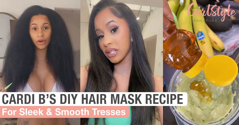 Cardi B's Natural DIY Hair Mask Recipe For Dry, Frizzy Hair