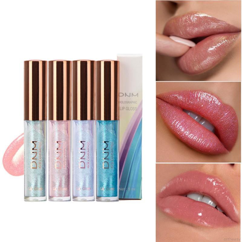 DNM Shimmer Lip Gloss Non-Stick Cup Long Lasting Waterproof Glitter Lipstick