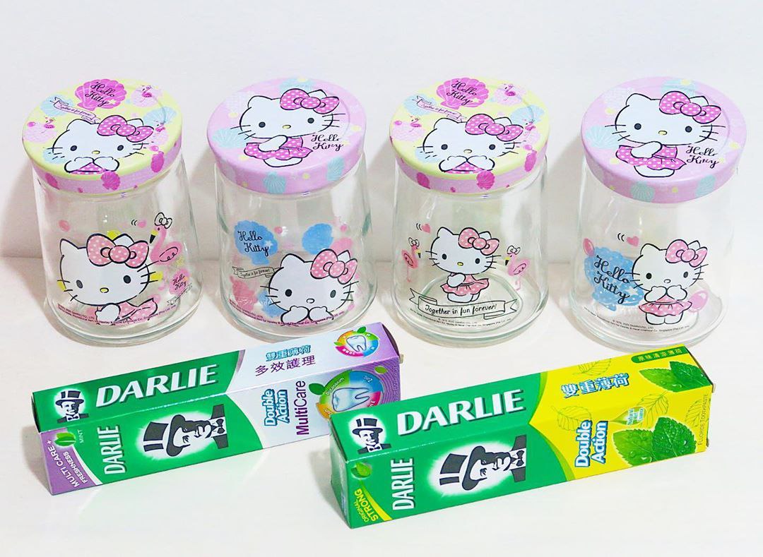 Hello Kitty Darlie jar Singapore