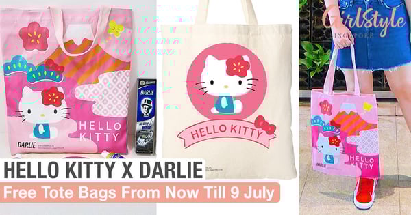 Get A Free Hello Kitty Tote Bag Worth $20 When You Purchase Darlie Toothpaste In Singapore