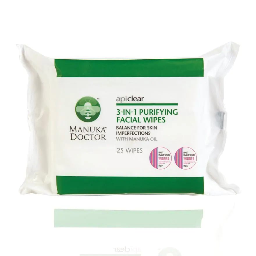 Manuka Doctor ApiClear Purifying Facial Wipes Singapore