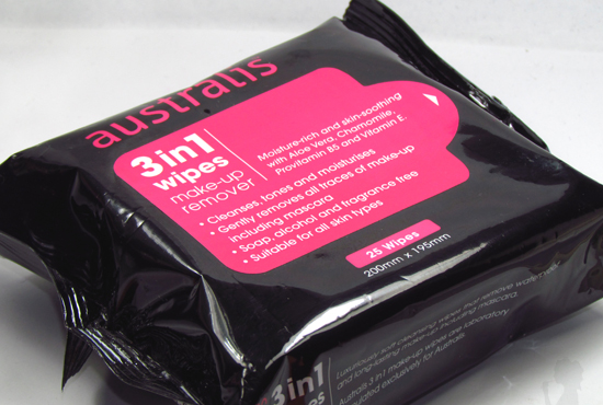 Australis 3 in 1 Make-Up Remover Wipes Singapore