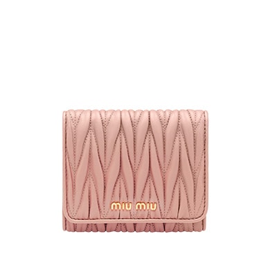 Miu Miu matelassé leather wallet