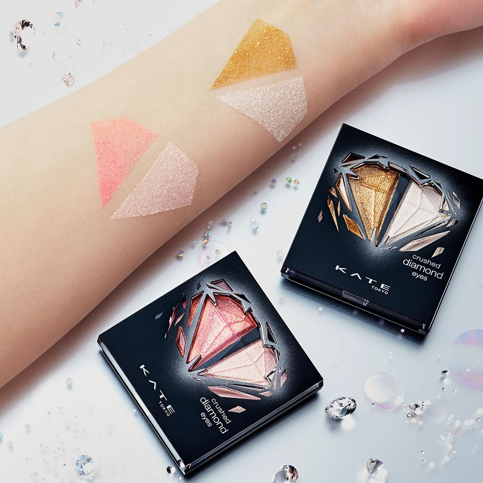 New KATE Crushed Diamond Eyes Gold Pink Singapore