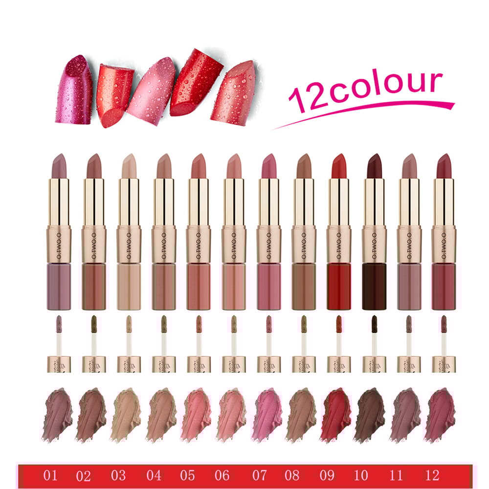 O.TWO.O Easy To Wear Matte Lipstick (2 In 1)
