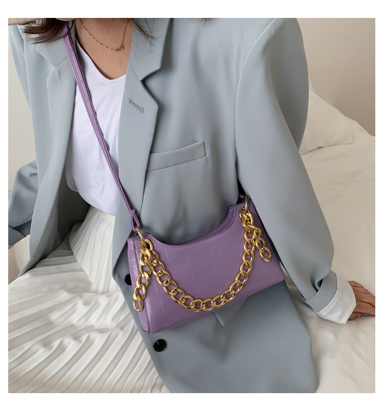 Lilac gold vintage bag