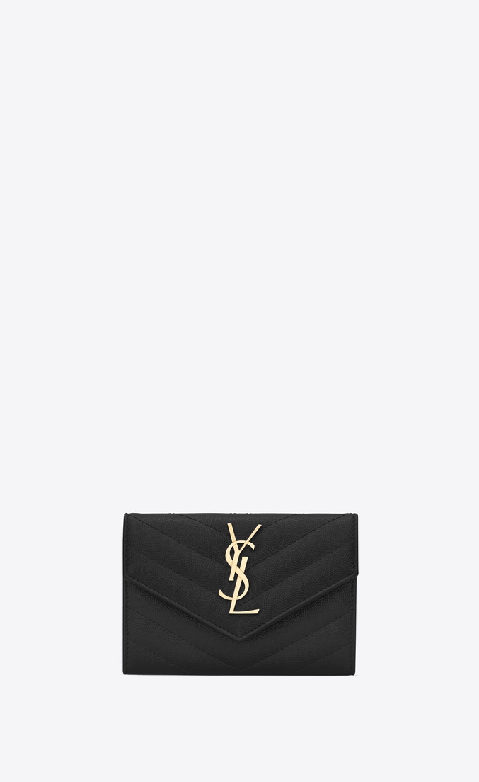 Saint Laurent Monogram small envelope wallet