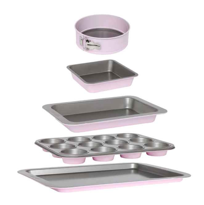 Wiltshire pink baking trays and Muffin Pan