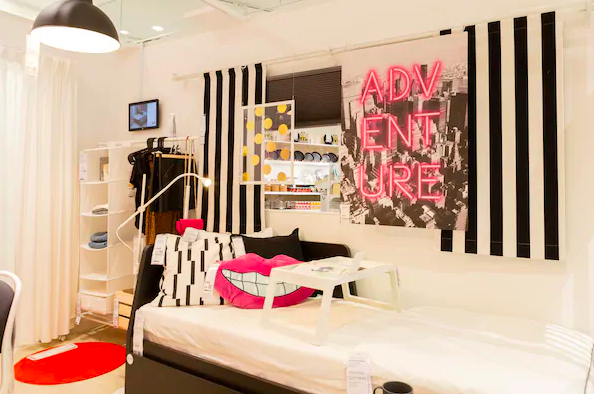 living room showroom in IKEA Harajuku convenience store in Tokyo Japan