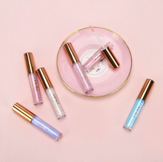 DNM Shimmer Lip Gloss Non-Stick Cup Long Lasting Waterproof Glitter Lipstick